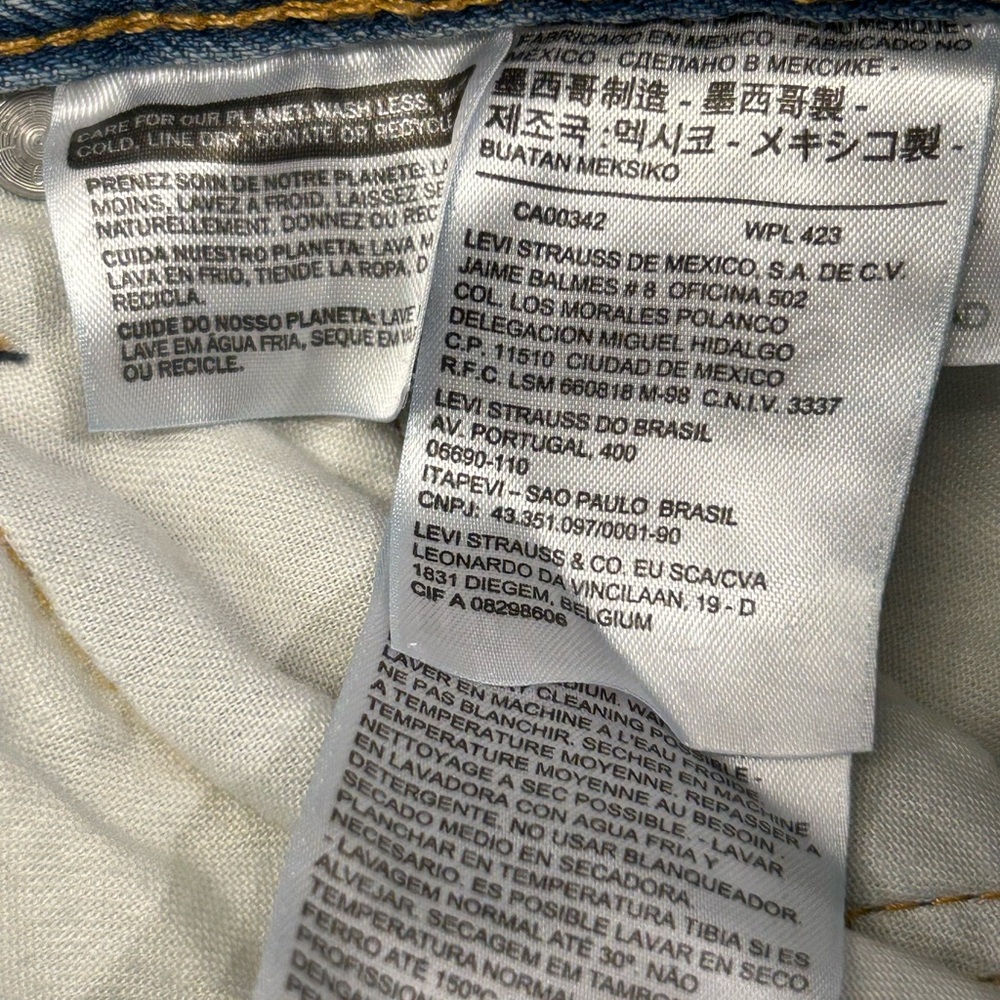 Levi’s 541 Relaxed Fit Men’s Blue Jeans 34x30 Denim Casual Straight - Picture 5 of 9